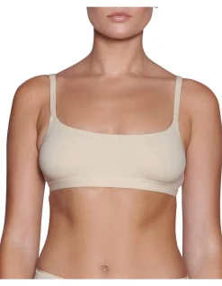 FITS EVERYBODY SCOOP NECK BRALETTE SAND