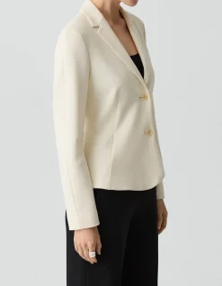 Fitted Blazer in Admiral Crepe