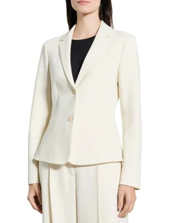 Fitted Blazer in Admiral Crepe