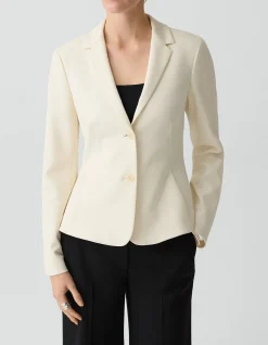 Fitted Blazer in Admiral Crepe