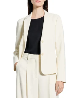 Fitted Blazer in Admiral Crepe