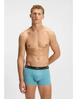 Five-pack of stretch-cotton trunks with logo waistbands