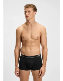 Five-pack of stretch-cotton trunks with logo waistbands