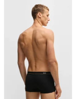 Five-pack of stretch-cotton trunks with logo waistbands