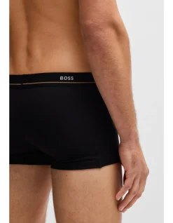 Five-pack of stretch-cotton trunks with logo waistbands