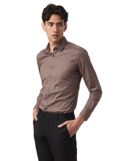 FLAME DIAMOND GEO PRINT SHIRT