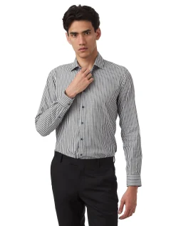 FLAME TEXTURED STRIPE SHIRT