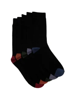 Flash Heel Crew Socks 5 Pack