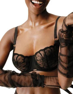 FLEURS HALF CUP BRA