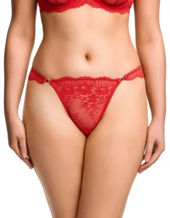Floradora Lace Crystal Trim G String