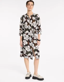 FLORAL ALLURE SHIRT DRESS