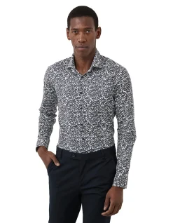 FLORAL PRINT SLIM SHIRT