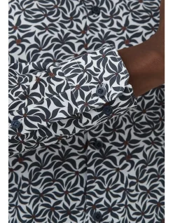 FLORAL PRINT SLIM SHIRT