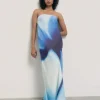 Floral Strapless Dress