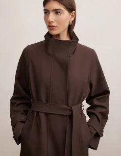 FLORENCE FUNNEL NECK TRENCH COAT