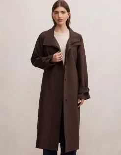 FLORENCE FUNNEL NECK TRENCH COAT