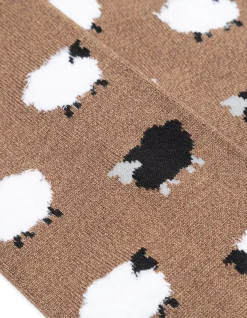 FLUFFY BLACK SHEEP BAMBOO SOCK
