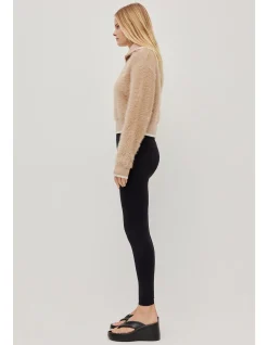 Fluffy 1/4 Zip Knit Jumper