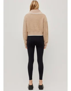 Fluffy 1/4 Zip Knit Jumper