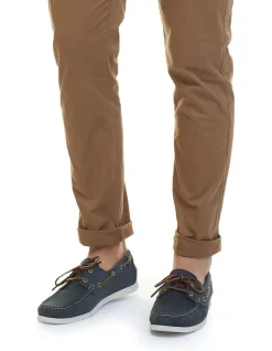 Flynn Nubuck Leather Boat Shoe