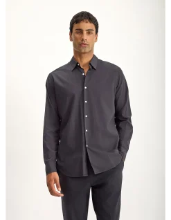 Folded Collar Long Sleeve Shirt