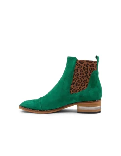 Forda Leopard Panel Suede Chelsea Boots