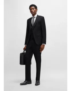 Formal Trousers in Virgin-Wool Serge