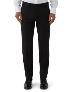 Fortune Wool Tuxedo Trouser Black