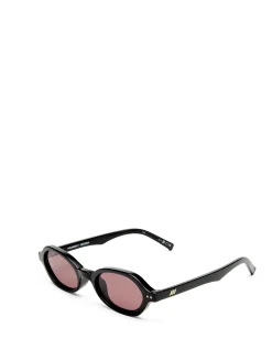 FOUNDRY + BLACK RECTANGLE SMOKEY BROWN MONO SUNGLASSES