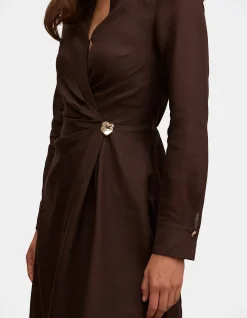 FRANCESCA LINEN SHIRT MIDI DRESS