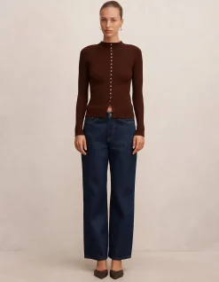 FRANCIS BUTTON DETAIL TOP