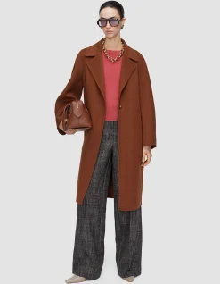FRANCO SINGLE BUTTON CASHMERE BLEND COAT