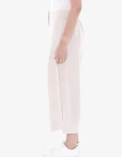 Frankie Wide Leg Linen Blend Cropped Pant