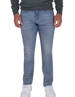 Franklin Slim Mid Rise Light Blue Denim Jeans