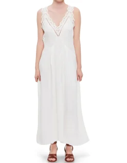 Freda Broderie Anglaise Midi Dress