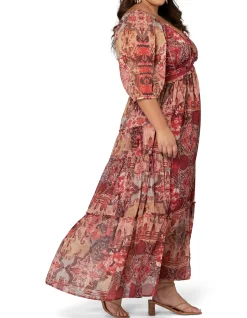 Free Spirit Maxi Dress With Lace Detailing