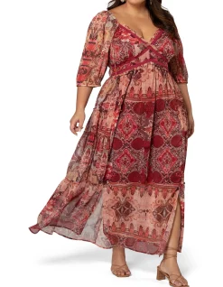Free Spirit Maxi Dress With Lace Detailing