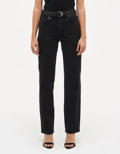 Freja Straight Mid Rise Full Length Jeans