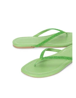 Freja Beaded Strap Flat Thong Sandals