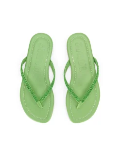 Freja Beaded Strap Flat Thong Sandals