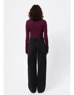 Frequency Mid Waist Wide Leg Denim Jean