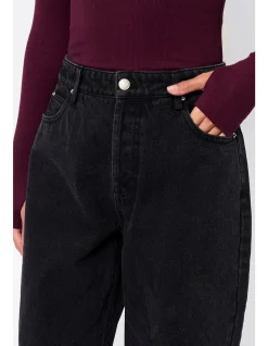 Frequency Mid Waist Wide Leg Denim Jean