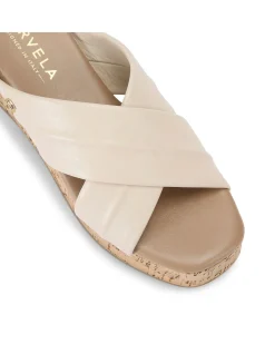 Fresco Cross Wedge Strap Sandal
