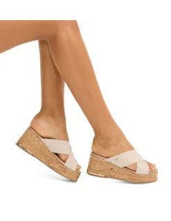 Fresco Cross Wedge Strap Sandal