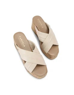 Fresco Cross Wedge Strap Sandal