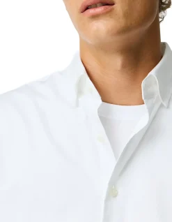 FRESHFORD LONG SLEEVE SPORTS FIT SHIRT - SNOW