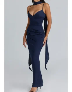 FREYA MAXI DRESS WITH OPTIONAL NECK SCARF