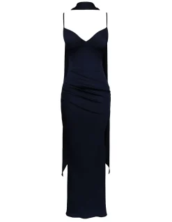 FREYA MAXI DRESS WITH OPTIONAL NECK SCARF