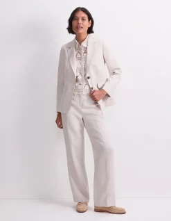 FREYA SHORT LINEN BLAZER
