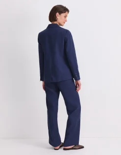 FREYA SHORT LINEN BLAZER